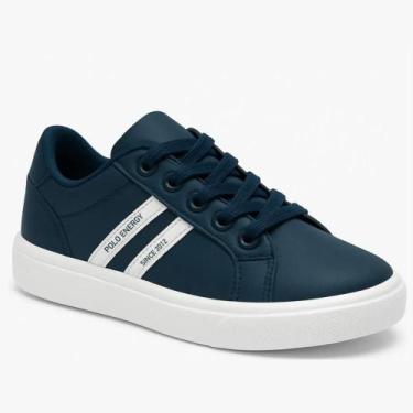 Imagem de Tênis Infantil Polo Energy Confortavel Casual Batizado Lançamento, Azu