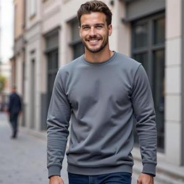 Imagem de Moletom Masculino Feminino Unissex Agasalho De Frio Flanelado por dentro-Masculino