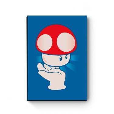 Imagem de Quadro decorativo MDF Mario Bros Cogumelo - Artgeek