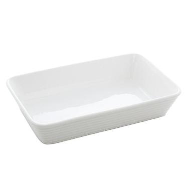 Imagem de Refratário de Porcelana Línea Branco 29,5cm x 20,5cm x 5,5cm - Wolff