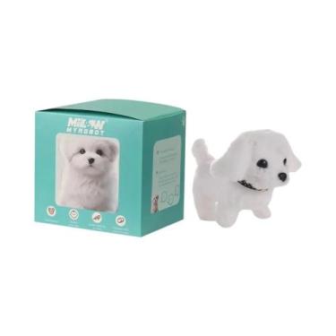 Imagem de Robô De Pelúcia Interativo Cachorrinho Que Anda, Late E Abana O Rabo -