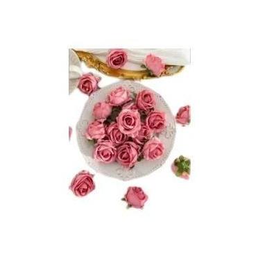 Imagem de Flores Artificiais De Rosa De Seda 100 Peças Para Decoração De Casamen