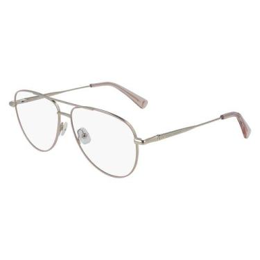 Imagem de Armação De Óculos Longchamp Lo2119 601 Feminino, Rosa, Único