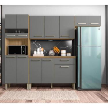 Imagem de Cozinha Completa Compacta 12 Portas Versalhes Kits Paraná - Kit's Para