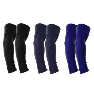 Imagem de Kit 3 Manguitos Proteção Solar Uv Vôlei Ciclismo Protetor Braço Moto-Masculino