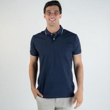 Imagem de Camisa Polo Aramis Frisos Marinho-Masculino