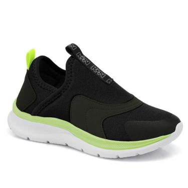 Imagem de TÊNIS INFANTIL WAY 354 MENINO PRETO/VERDE NEON-Masculino
