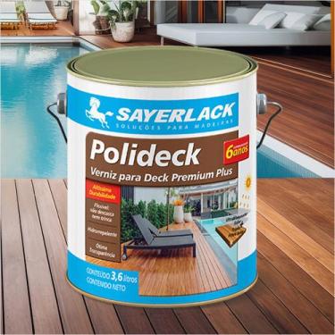 Imagem de Verniz Deck Acetinado Para Madeira Interno Secagem Rápida Lata Galão 9