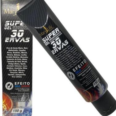 Imagem de Super Gel Desodorante Massageador Mary Life 30 Ervas Bisnaga 150g