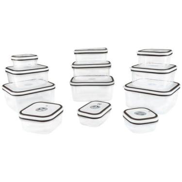 Imagem de Potes Herméticos de Plástico Cinza 12 Unidades - Electrolux, 230ml, 50