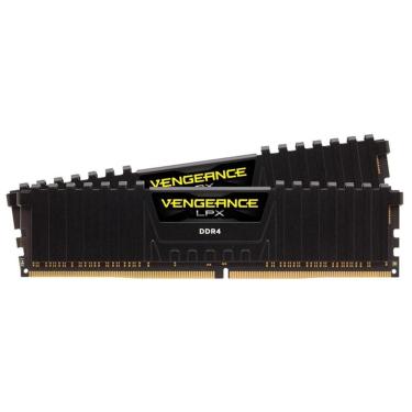 Imagem de Memória RAM Corsair Vengeance LPX 16GB (2x8GB), 2400Mhz, DDR4 CL16 Black - CMK16GX4M2A2400C16-Unissex
