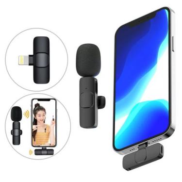 Imagem de Microfone Lapela Sem Fio Profissional iPhone 11 12 13 14 XR - Wireless