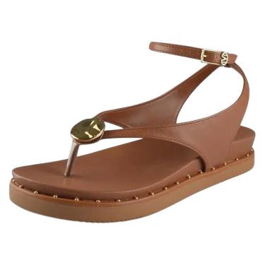 Imagem de Sandália Feminina de Dedo Aberta Atrás Macia Via Marte