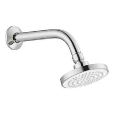 Imagem de Ducha Redonda Cromada De Parede 1 Jato - Docol Prateado