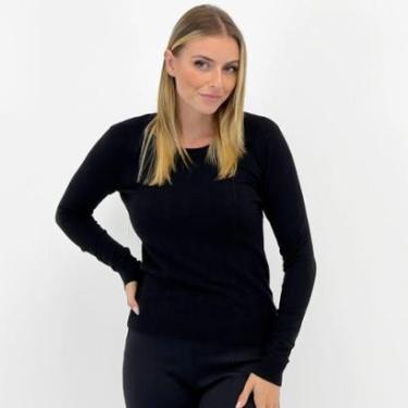 Imagem de Blusa Facinelli Tricot Gola Redonda Texturizada Feminina-Feminino