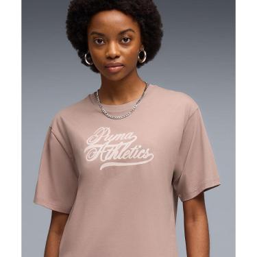 Imagem de Camiseta Puma Feminina Graphics Oversized Varsity Tee-Feminino