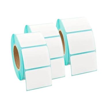 Imagem de Etiquetas Retangulares Removíveis Autoadesivas Em Branco, Adesivos De 