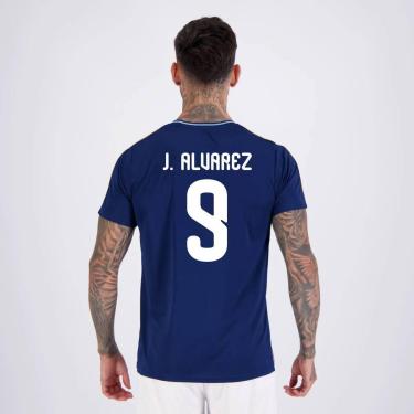 Imagem de Camisa Argentina Tracks  9 J. Alvarez Masculina-Masculino