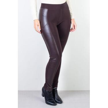 Imagem de Calça feminina térmica detalhe em material sintético 80482 - Fluffy, G