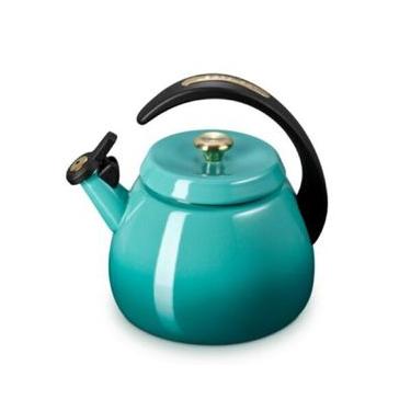 Imagem de CHALEIRA CLOCHE LE CREUSET 2,1L EM AÇO INOX ESMALTADO BLEU RIVIERA 40109010991000