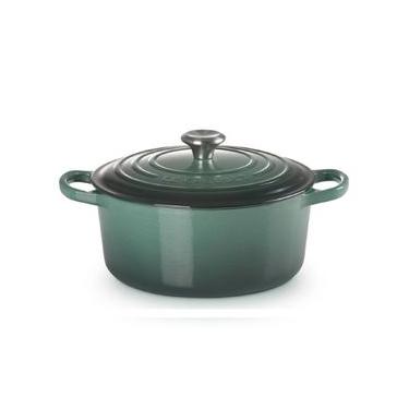 Imagem de PANELA REDONDA LE CREUSET SIGNATURE 18CM EM FERRO FUNDIDO VERDE ARTICHAUT 21177187954430