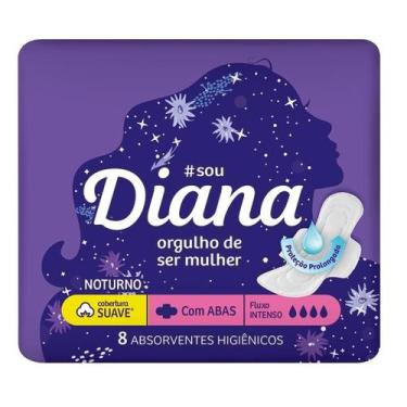 Imagem de Absorvente Diana Noturno Suave 8 Unidades