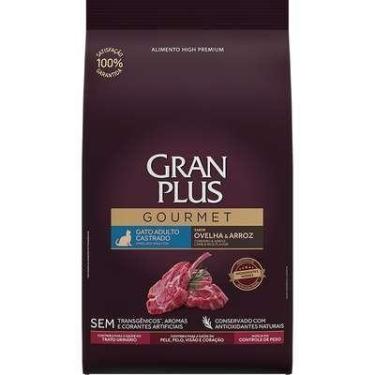 Imagem de Ração GranPlus Gourmet Ovelha e Arroz para Gatos Castrados 3kg.