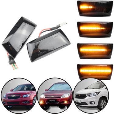 Imagem de Par Pisca Seta Sequencial GM Chevrolet Cruze Vectra Spin Cobalt Sonic 