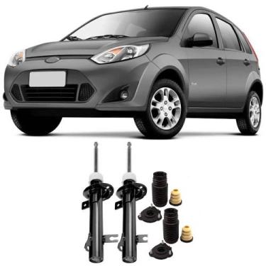 Imagem de Amortecedor + Kit Batente Ford Fiesta Dianteiro 2003 Até 2013 O Par - 
