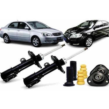 Imagem de par de Amortecedor Dianteiro Corolla 2003 Á 2008 Com Kit batente coifa