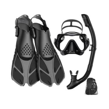 Imagem de Conjunto De Equipamentos De Snorkel Para Adultos: Máscara Antiembaçant