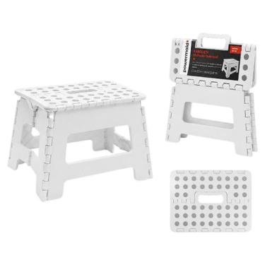 Imagem de Banqueta multiuso dobrável Powermaid cor branco 22cm