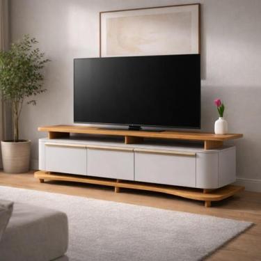 Imagem de Rack para TV ate 75 Polegadas Guarapari Bechara 180cm com 3 Portas, NA