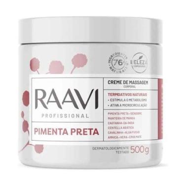 Imagem de Creme para Massagem de Pimenta Preta Termoativo 500g - Raavi - Raavi D