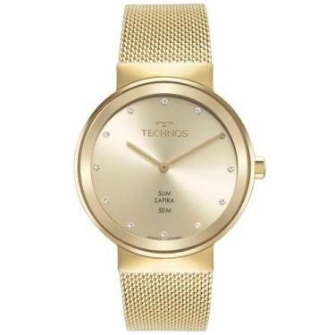 Imagem de Relógio Technos Feminino Slim Dourado - 1l22wm-1x 1l22wm-1x