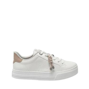 Imagem de Tenis Via Marte Casual Bege e Branco-Feminino