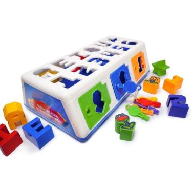 Imagem de Brinquedo Educativo Caixa Encaixa Letras e Numeros - Estrela