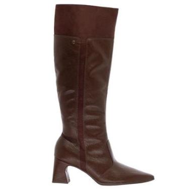 Imagem de Bota Montaria Cano Longo Feminina Piccadilly 764031 Marrom-Feminino