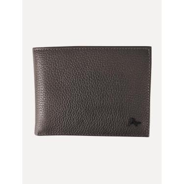 Imagem de Carteira Aramis Masculina Couro Big Porta-Cartão Textura Marrom Café-Masculino