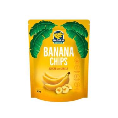 Imagem de Chips de Banana com Açúcar e Canela Magario 50g
