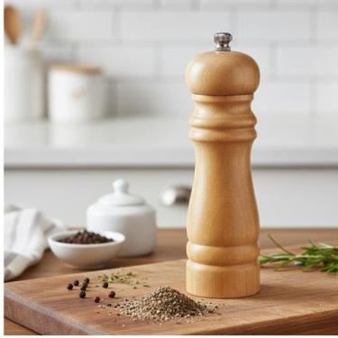 Imagem de Moedor Manual de Pimenta ou Sal 15cm - Moinho Ajustável - unihome