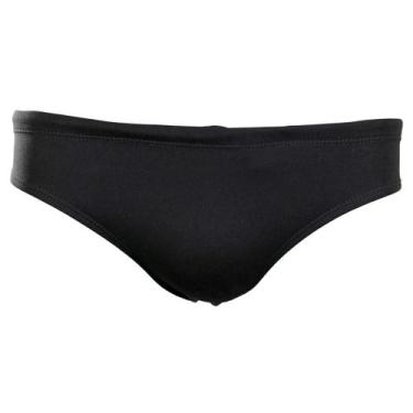 Imagem de Sunga Slip Lateral Fina (7 cm) Pé na Água Preta Helanca - H001, GG