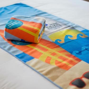 Imagem de Toalha Infantil Surf Estampa Algodão e Poliéster de Qualidade Premium 