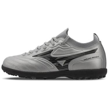 Imagem de Chuteira Mizuno Society Regent Junior Cod 17886 -, Prata, 33