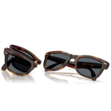 Imagem de Óculos de sol Ray Ban RB4105 710/R5 5022 Folding Wayfarer, QUADRADO, F