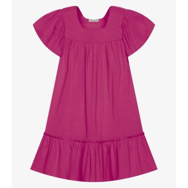 Imagem de Vestido Infantil Viscose Liso Trick Nick Rosa