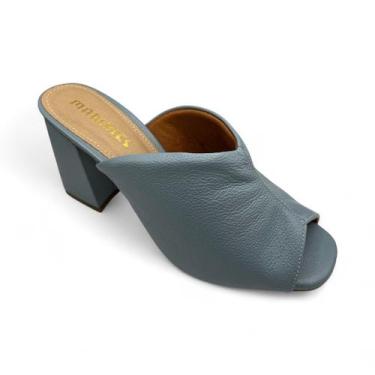 Imagem de Tamanco Salto Bloco Alto Marlinês 5313A - ALMA SHOES (MARLINÊS), Azul,