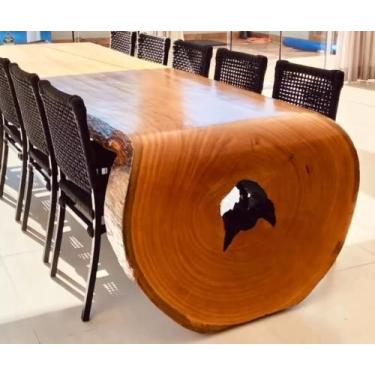 Imagem de Mesa  Cascata Madeira PEQUIA TAM.2.44 MTS  PEÇA UNICA PRONTA ENTREGA -