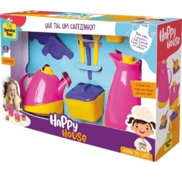 Imagem de Kit Cozinha Infantil Happy House Café 10 Peças - Samba Toys