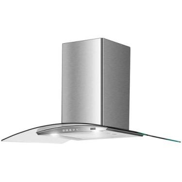 Imagem de Coifa Glass Classic Parede 90cm 220v - Franke, Prata, 220V